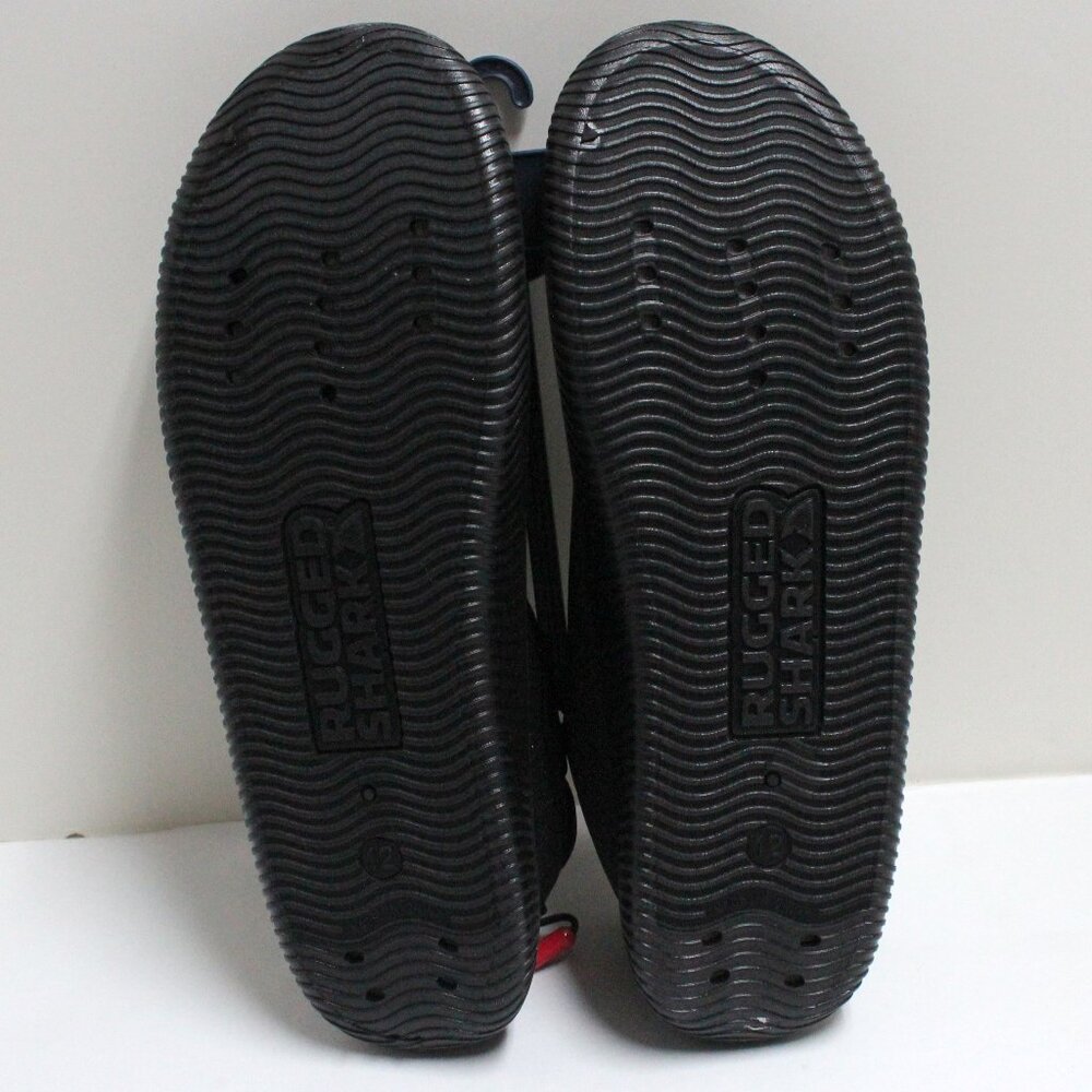 NWT Rugged Shark Aquaflo Technology Men's Size 12 Black Aqua Sock - Picture 2 of 10